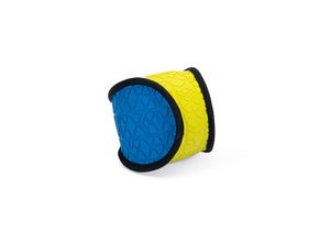 Beeztees Fetch Gummi Spielzeuge für Hunde, ø: 16 cm blau-gelb Ball