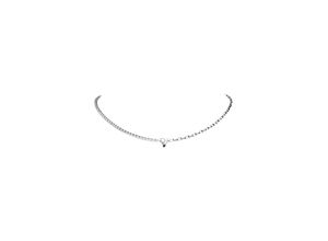 PV Tennis & Chain Necklace Silver