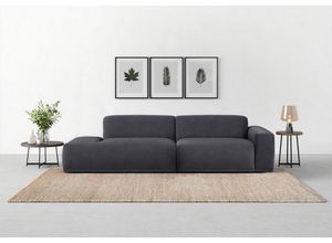 TRENDMANUFAKTUR Big-Sofa Braga, in moderner Optik, mit hochwertigem Kaltschaum, grau