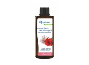 Spitzner Massageöl Spitzner Aroma Haut- und Massageöl Rosenholz Geranium 190 ml
