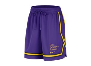 Los Angeles Lakers Fly Crossover Nike Dri-FIT-NBA-Basketballshorts mit Grafikprint für Damen - Lila