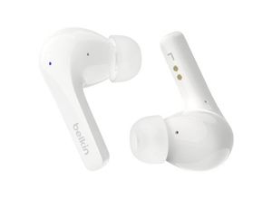 Belkin SoundForm Motion In Ear Headset Bluetooth® Weiß Headset, Ladecase, Schweißresistent