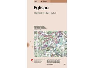 Landeskarte 1:25 000 / 1051 Eglisau, Karte (im Sinne von Landkarte)