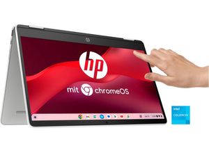 HP 14a-ca0221ng Chromebook (35,6 cm/14 Zoll, Intel Celeron N4120, UHD Graphics 600), silberfarben