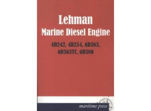 Lehman Marine Diesel Engine 4D242, 4D254, 6D363, 6D363TC, 6D380, Kartoniert (TB)