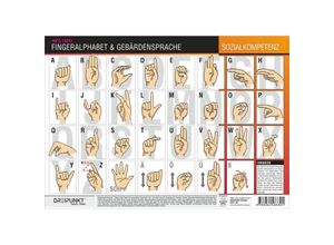 Fingeralphabet und Gebärdensprache - Michael Schulze, Poster