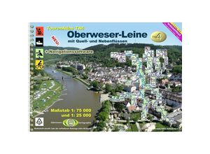 TourenAtlas TA4 Oberweser-Leine - Erhard Jübermann, Karte (im Sinne von Landkarte)