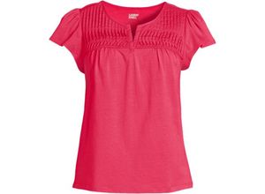 Baumwolle/Modal-Shirt mit Biesen, Damen,  Pink, Baumwolle/Elasthan/Baumwolle Modal, by Lands' End
