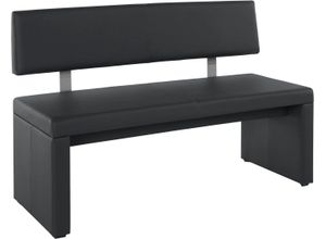 Home affaire Sitzbank Charissa, mit Lehne, Breite 140, 160 oder 180 cm, schwarz