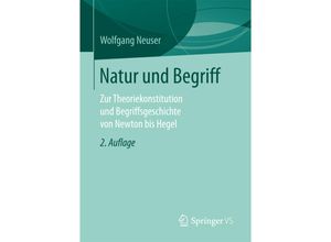 Natur und Begriff - Wolfgang Neuser, Kartoniert (TB)