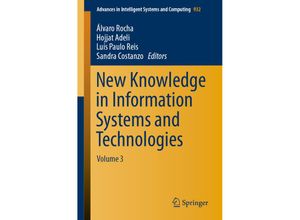 New Knowledge in Information Systems and Technologies, Kartoniert (TB)