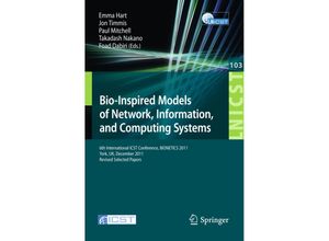 Bio-Inspired Models of Network, Information, and Computing Systems, Kartoniert (TB)