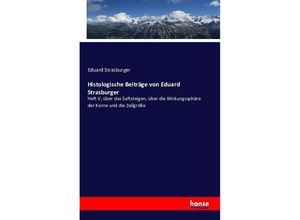 Histologische Beiträge von Eduard Strasburger - Eduard Strasburger, Kartoniert (TB)