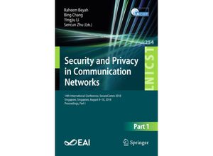 Security and Privacy in Communication Networks, Kartoniert (TB)