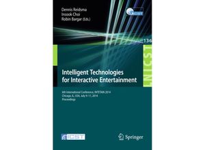 Intelligent Technologies for Interactive Entertainment, Kartoniert (TB)