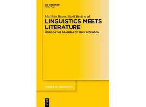 Linguistics Meets Literature - Matthias Bauer, Sigrid Beck, Saskia Brockmann, Susanne Riecker, Angelika Zirker, Nadine Bade, Kartoniert (TB)