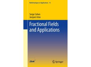 Fractional Fields and Applications - Serge Cohen, Jacques Istas, Kartoniert (TB)