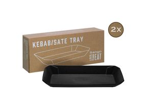 CreaTable Tray Kebab 2-tlg Streat Food schwarz