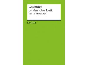 Geschichte der deutschen Lyrik.Bd.1 - Franz-Josef Holznagel, Taschenbuch
