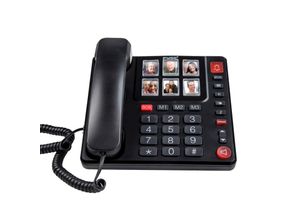 Fysic Schnur-Telefon mit großen Fototasten und Zahlen für Senioren FX-3930