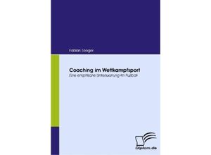 Coaching im Wettkampfsport - Fabian Seeger, Kartoniert (TB)