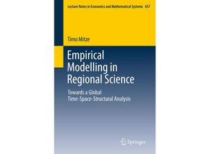 Empirical Modelling in Regional Science - Timo Mitze, Kartoniert (TB)