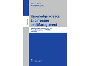 Knowledge Science, Engineering and Management, Kartoniert (TB)