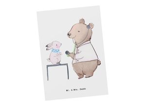 Mr. & Mrs. Panda Postkarte Tierheilpraktiker mit Herz