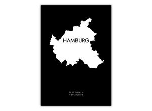 MOTIVISSO Poster Hamburg Koordinaten #6