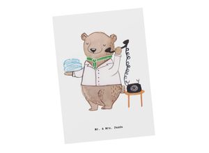Mr. & Mrs. Panda Postkarte Hotelfachfrau mit Herz