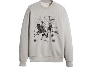 Levi's® Sweatshirt, Motiv-Print, für Herren, grau, M