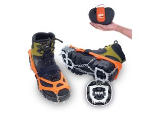 VERIGA Mount Track -Schuhkrallen Eiskrallen -Steigeisen Schuhketten Spikes 33-48 Größe: S (33-36)