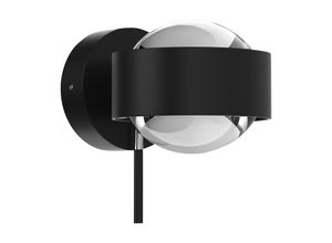 Top Light Puk Mini Wall+ LED lenses clear, black matt/chrome