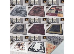 Ayyildiz Antirutsch Vintage waschbarer teppich Wohnzimmerteppich Patchwork Mehrfarbig