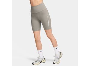 Nike One Bike-Shorts mit hohem Bund für Damen (ca. 18 cm) - Grau