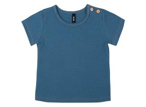 Pure Pure - Baby's T-Shirt Waffle - T-Shirt Gr 68 blau