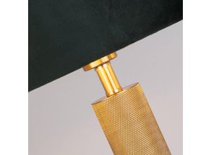 Searchlight London table lamp, brass / green
