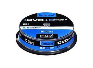 Intenso - 10 x DVD+R DL - 8.5 GB (240 Min.) 8x - Spindel