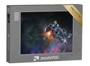 puzzleYOU Puzzle Astronaut auf Weltraummission. Gemischte Medien