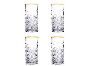 Pasabahce Timeless Gold 450ml 4er Cocktailglas