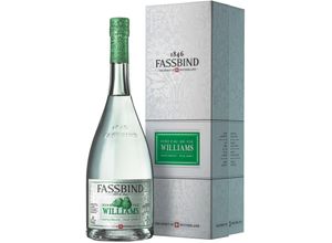 Fassbind Eau de Vie Williams in Geschenkverpackung