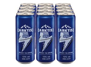 Arktis Vodka Energy 10 % vol 0,33 Liter Dose, 12er Pack