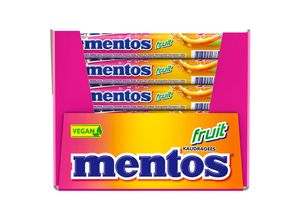 Mentos Kaubonbons Frucht 76 g, 36er Pack