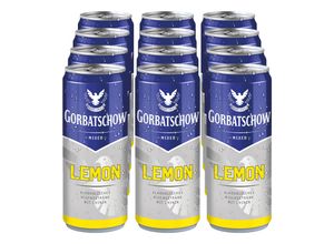 Gorbatschow Wodka & Lemon Mixgetränk 10,0 % vol 0,33 Liter, 12er Pack