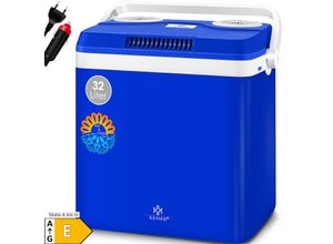 KESSER® 32 L Kühlbox 12V, 230V Stecker, Mini-Kühlschrank, Thermoelektrische Warmhaltebox