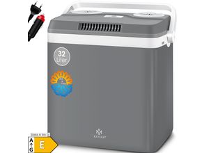 KESSER® 32 L Kühlbox 12V, 230V Stecker, Mini-Kühlschrank, Thermoelektrische Warmhaltebox