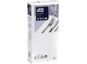 Tork® Servietten Soft Advanced 477402, 2-lagig, 1/8 Falz, geprägt, FSC®-Papier, weiß, 10 x 200 Stück