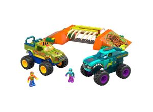 Mega Bloks MegaBloks Konstruktionsspielzeug MEGA Hot Wheels Monster Trucks Mega-Wrex Knochen Crash Stuntbahn