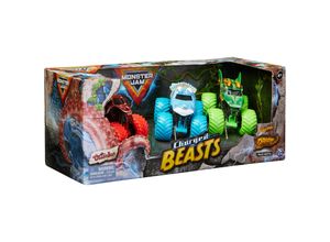 Monster Jam Spielfahrzeug Monster Jam Charged Beasts 3er-Pack