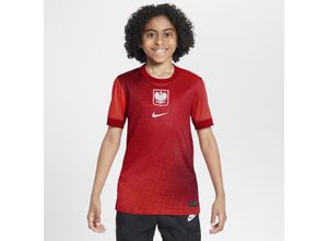 Polen 2024/25 Stadium Home/Away Nike Dri-FIT Replica-Fußballtrikot für ältere Kinder - Rot